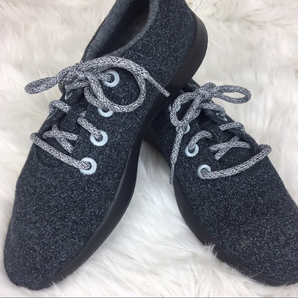 Allbirds womens charcoal gray blue wool runners - Picture 5 of 8